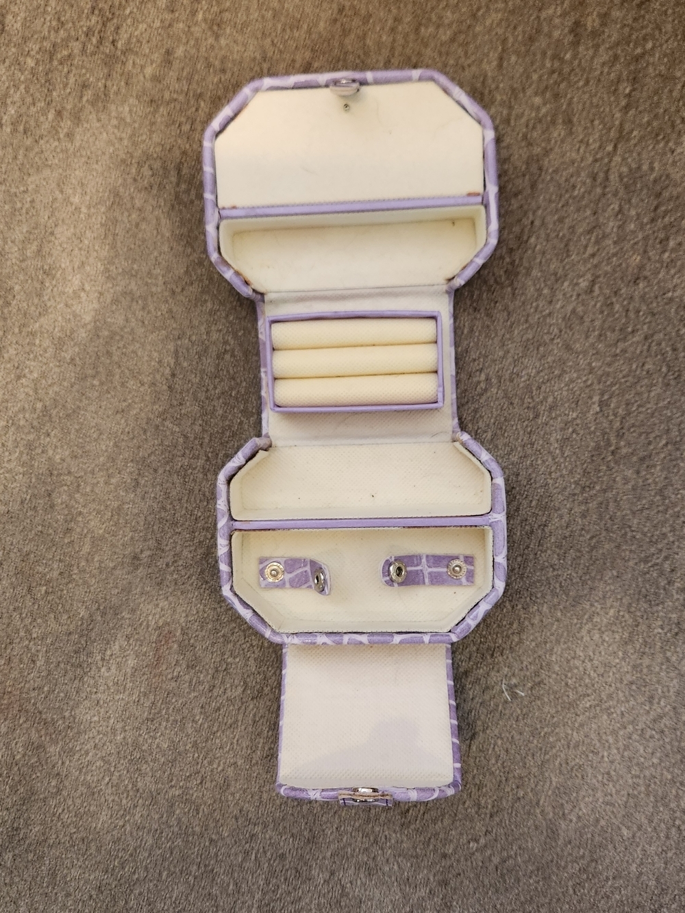 Lilac Travel Jewelry Case